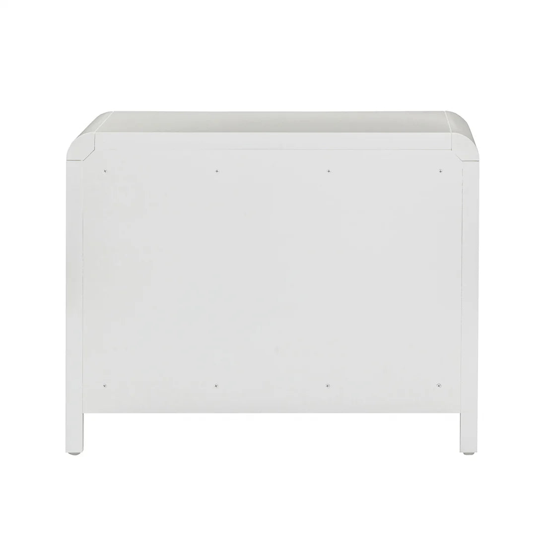 Mesita de noche Patty de ratán de 28" con dos cajones