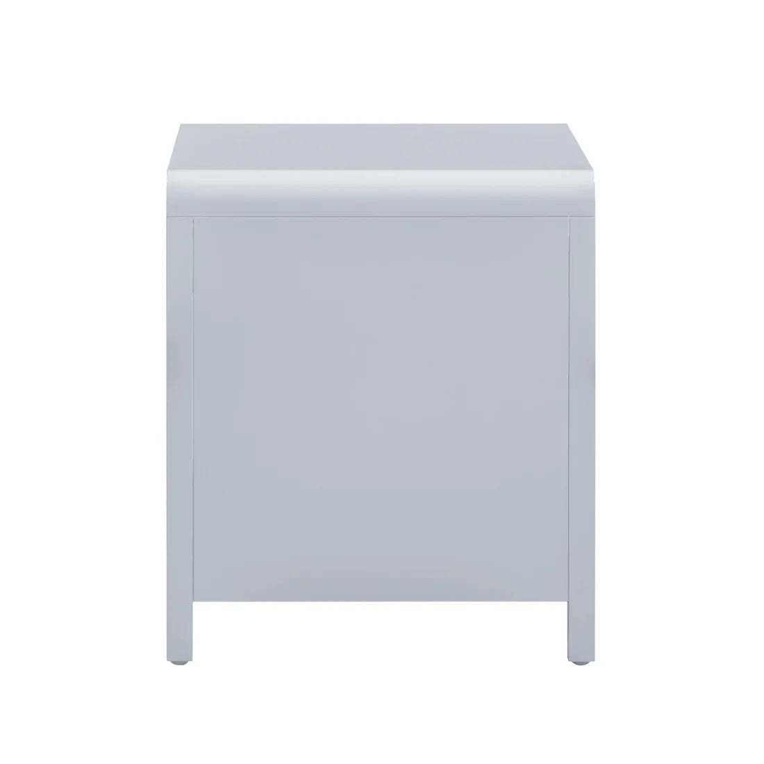 Mesita de noche Patty de ratán de 28" con dos cajones