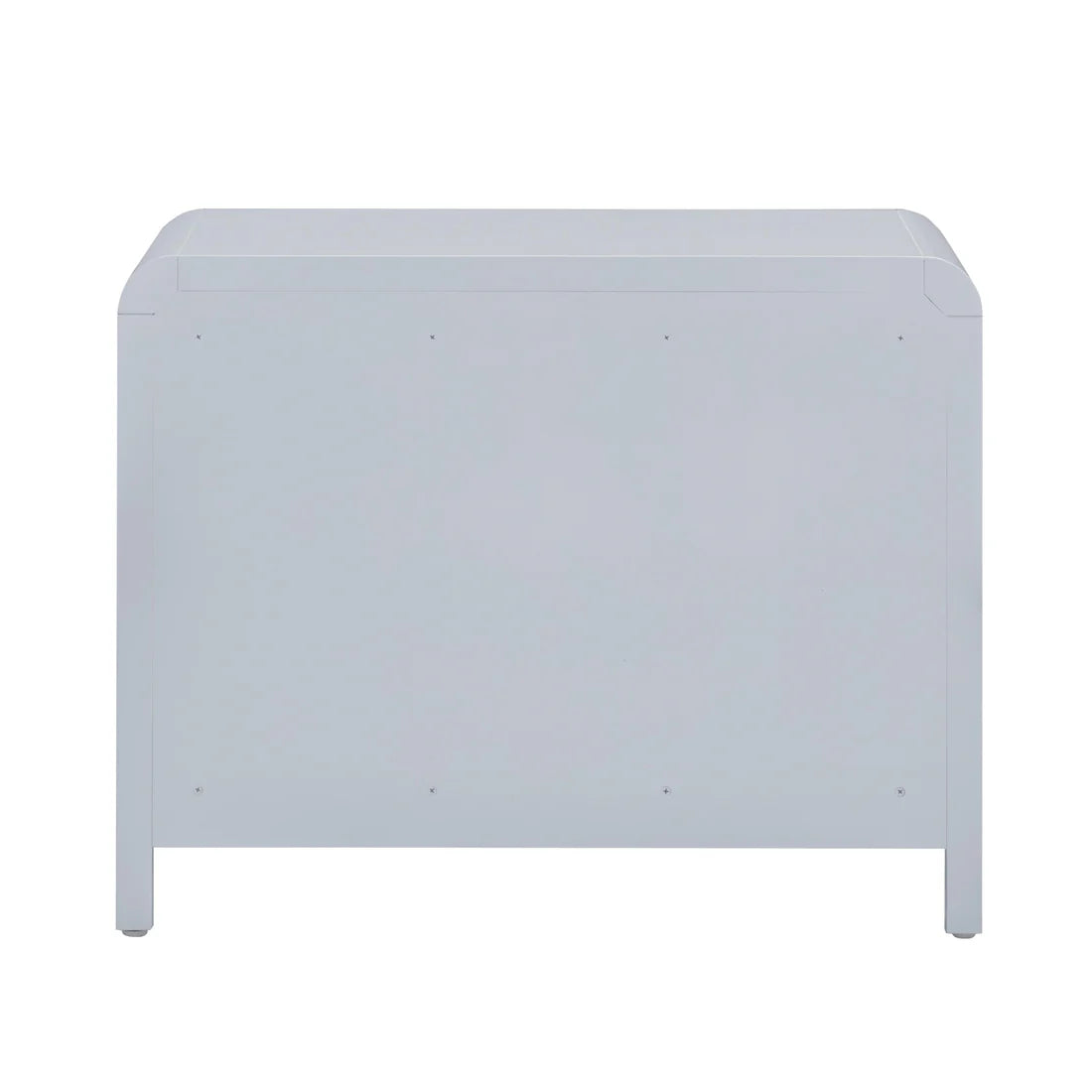 Mesita de noche Patty de ratán de 28" con dos cajones