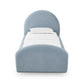Moon Chambray Blue Performance Chenille Twin Trundle Bed