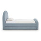 Moon Chambray Blue Performance Chenille Twin Trundle Bed