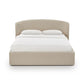 Corey Taupe Upcycled Linen Storage Bed