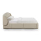 Corey Taupe Upcycled Linen Storage Bed