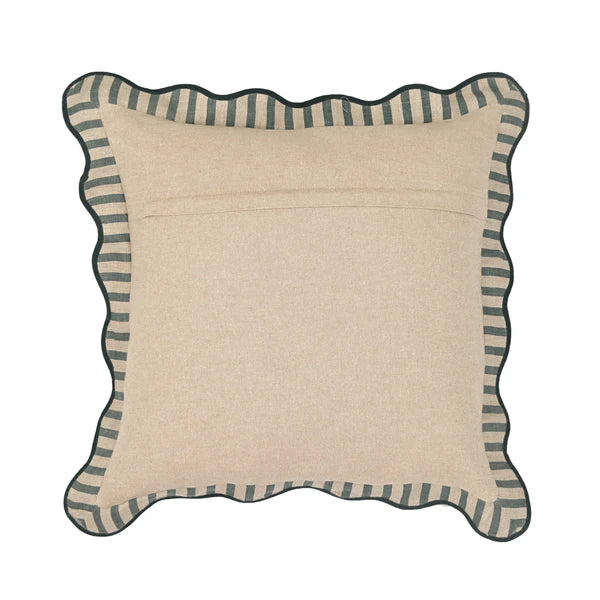 Striped 20" Linen Accent Cushion