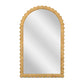 Bama 48" x 79" Jumbo Natural Rattan Arched Wall Mirror