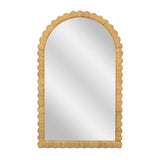Bama 48" x 79" Jumbo Natural Rattan Arched Wall Mirror