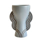 Ceramic Line Art Goblet Vase
