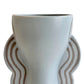 Ceramic Line Art Goblet Vase