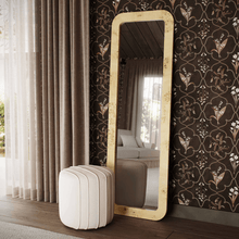 Cargar imagen en el visor de la galería, Tessa Natural Burl 72&quot; Floor Mirror
