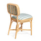 Dorine Striped Performance Linen & Rattan Dining Chair