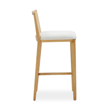 Cargar imagen en el visor de la galería, Gerri Performance Tweed and Rattan Counter Stool
