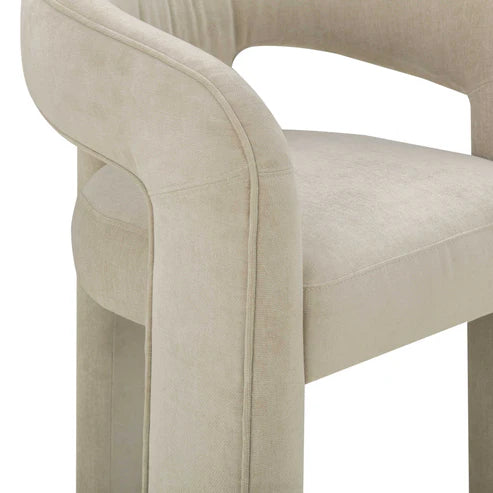 Silla de comedor de chenilla Malone Performance