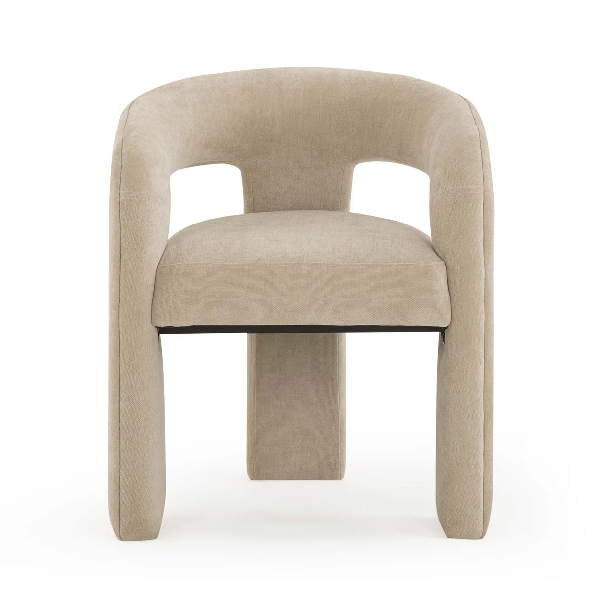 Malone Rust Red Performance Chenille Dining Chair