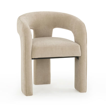 Malone Rust Red Performance Chenille Dining Chair