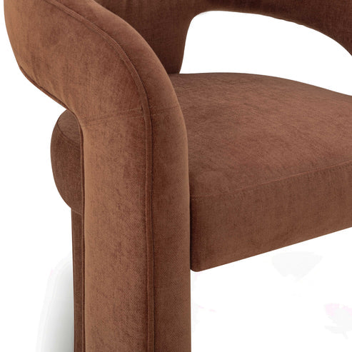 Silla de comedor de chenilla Malone Performance