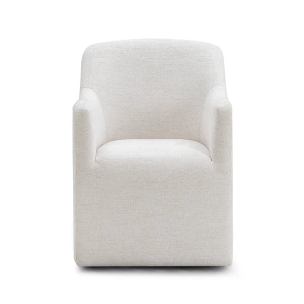 Helena Tall Textured Weave Performance Fabric Dining Chair