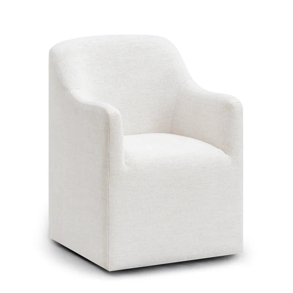 Helena Tall Textured Weave Performance Fabric Dining Chair