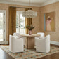 Helena Tall Textured Weave Performance Fabric Dining Chair