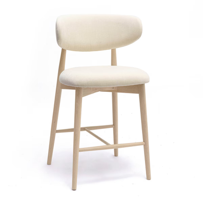 Zinea Forest Green Performance Textured Velvet Counter Stool