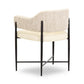 Silla de comedor Sezanne de cuero vegano de alto rendimiento en dos tonos