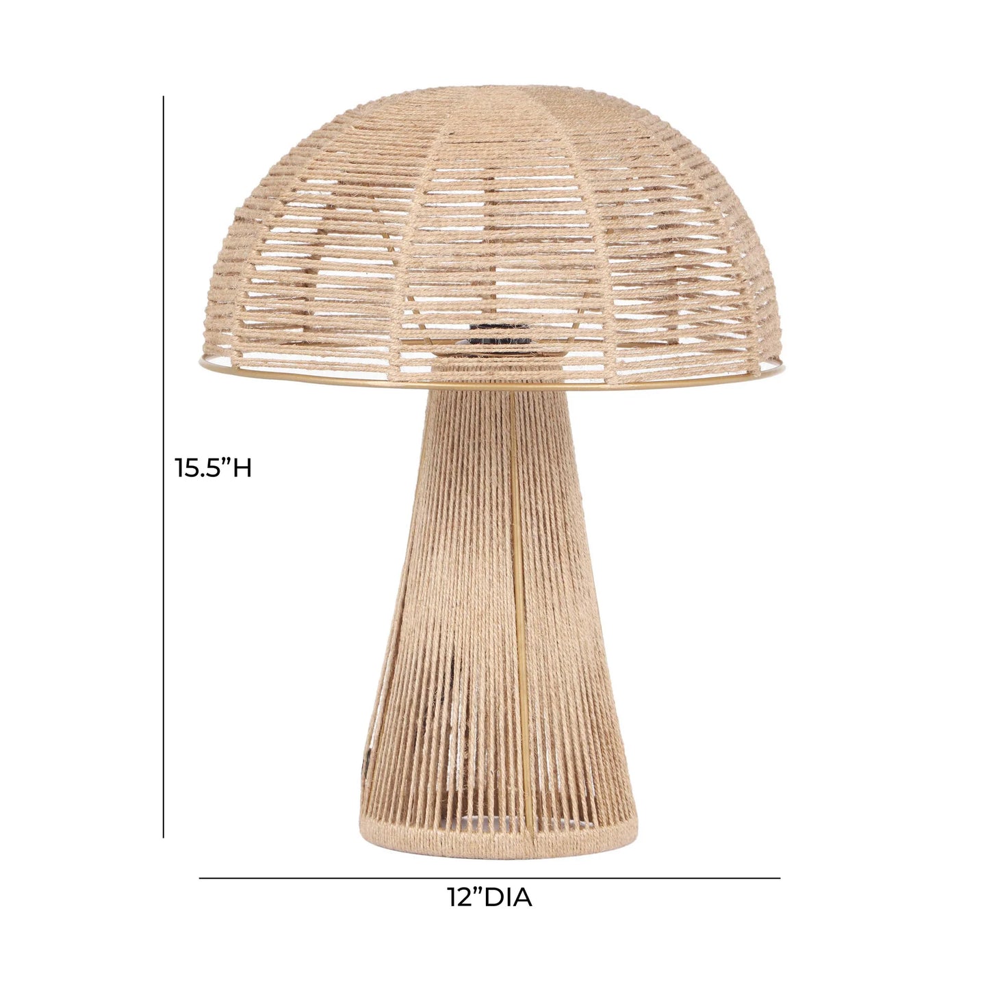 Lámpara de mesa Oddy de yute
