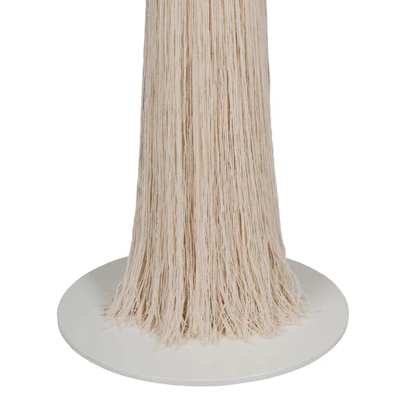 Samba White Cotton Floor Lamp
