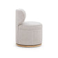 Amaya Grey Textured Fabric Swivel Desk Chair