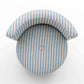 Alyssa Striped Linen Rolling Desk Chair