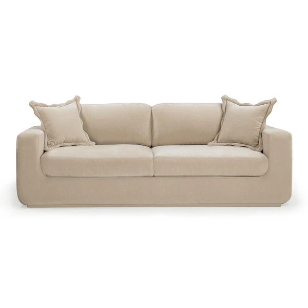 Miri 90.5" Upcycled Washed Velvet Sofa