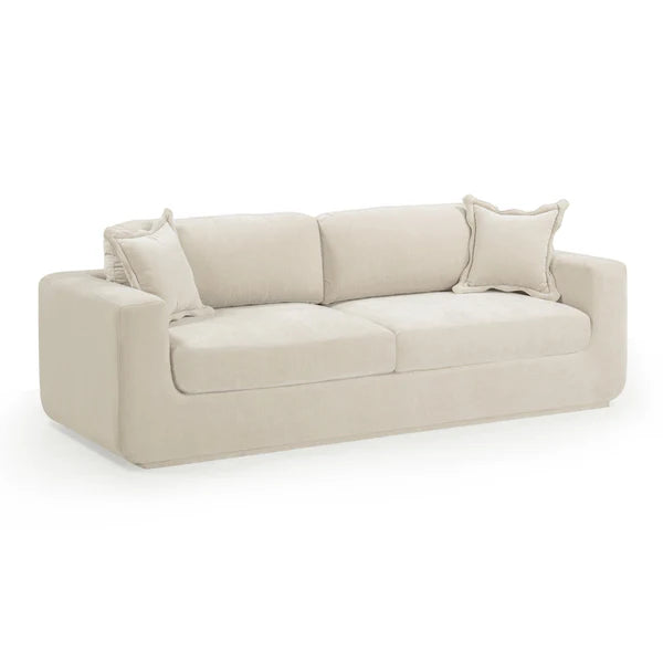 Miri 90.5" Upcycled Washed Velvet Sofa