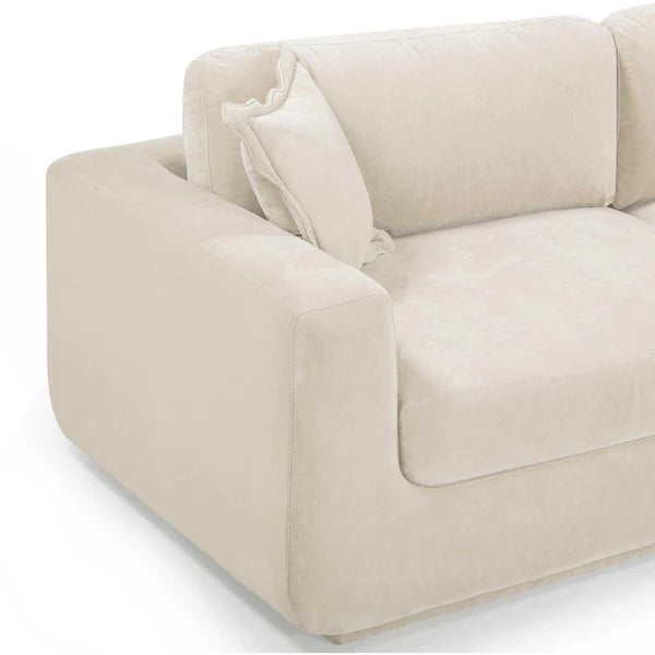 Miri 90.5" Upcycled Washed Velvet Sofa