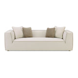 Tristine Olive Green Upcycled Basketweave Sofa