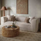 Tristine Olive Green Upcycled Basketweave Sofa