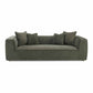 Tristine Olive Green Upcycled Basketweave Sofa