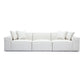 Mindy 115" Chenille Basketweave Modular Sofa