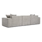 Mindy 115" Chenille Basketweave Modular Sofa