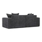 Mindy 84" Chenille Basketweave Modular Loveseat