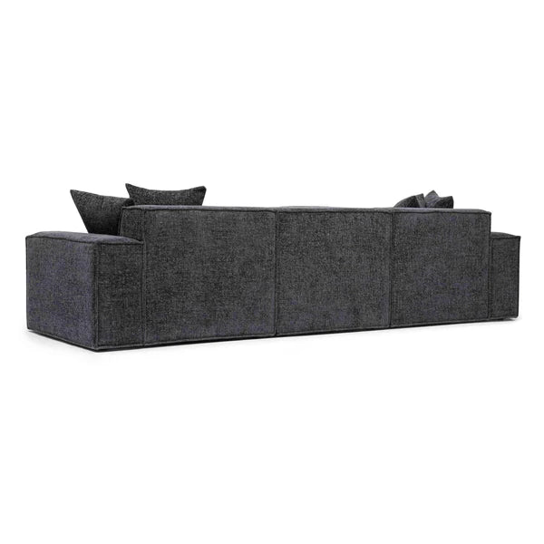 Mindy 115" Chenille Basketweave Modular Sofa