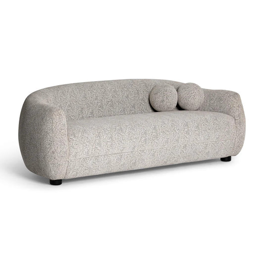 Judy Black and White Woven Fabric Sofa