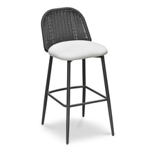 Cargar imagen en el visor de la galería, Alexa Rattan Performance Fabric Barstool
