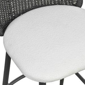 Alexa Rattan Performance Fabric Barstool