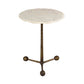 Orbital White Marble Side Table