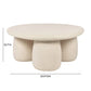 Rahul 34" Cream Round Coffee Table