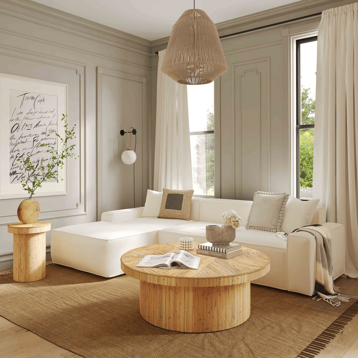 MESA DE CENTRO ACADIA RATTAN
