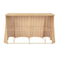 Mesa consola de ratán natural Egan de 55"