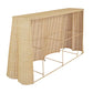 Mesa consola de ratán natural Egan de 55"