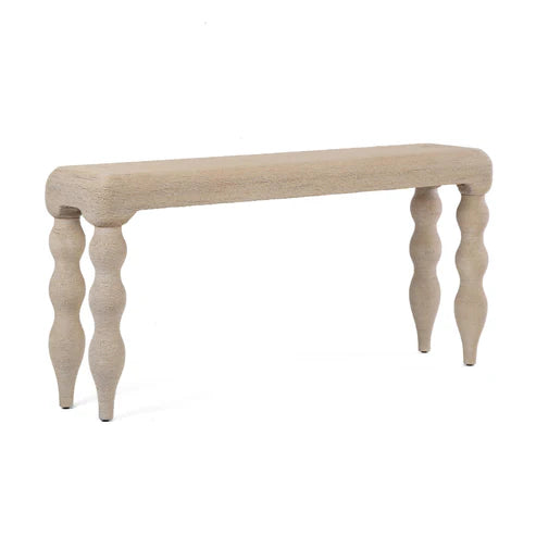 Consola Vicky de 172 cm con tejido natural de algas marinas