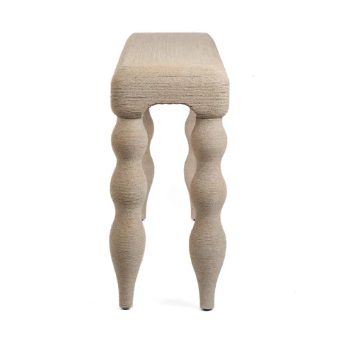 Consola Vicky de 172 cm con tejido natural de algas marinas