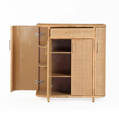 Mueble bar de ratán natural Tarot