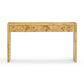 Brandyss 54" Burl Console Table